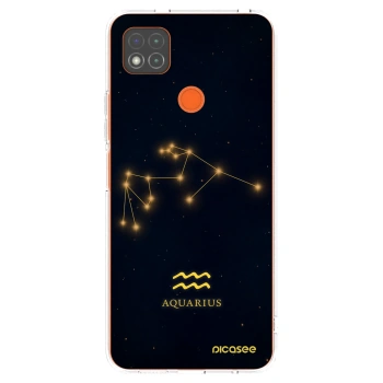 Picasee silikonowe przeźroczyste etui na Xiaomi Redmi 9C - AQUARIUS