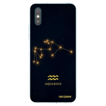 Picasee silikonowe przeźroczyste etui na Xiaomi Redmi 9A - AQUARIUS