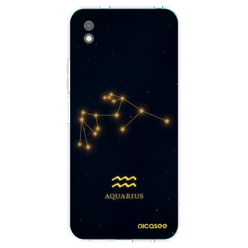 Picasee silikonowe czarne etui na Xiaomi Redmi 9A - AQUARIUS