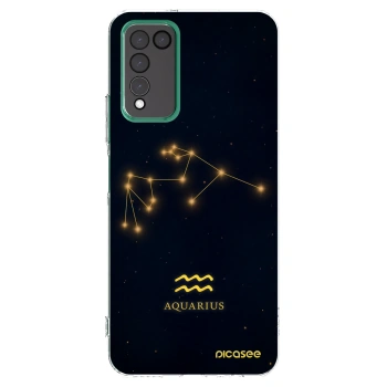 Picasee silikonowe przeźroczyste etui na Honor 10X Lite - AQUARIUS