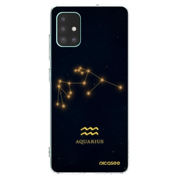 Picasee silikonowe przeźroczyste etui na Samsung Galaxy M51 M515F - AQUARIUS
