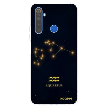 Picasee silikonowe przeźroczyste etui na Realme 5 - AQUARIUS