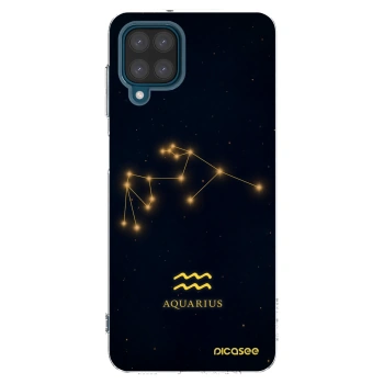 Picasee silikonowe przeźroczyste etui na Samsung Galaxy A12 A125F - AQUARIUS