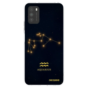 Picasee silikonowe przeźroczyste etui na Xiaomi Poco M3 - AQUARIUS