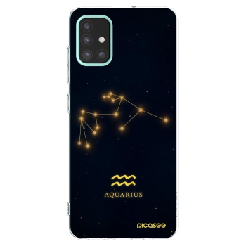 Picasee silikonowe przeźroczyste etui na Samsung Galaxy M31s - AQUARIUS