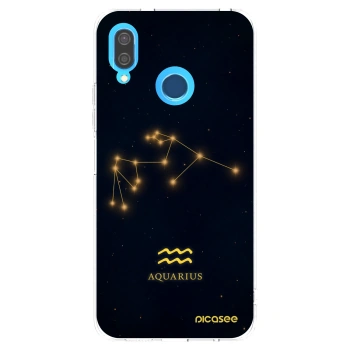 Picasee silikonowe przeźroczyste etui na Huawei P20 Lite - AQUARIUS