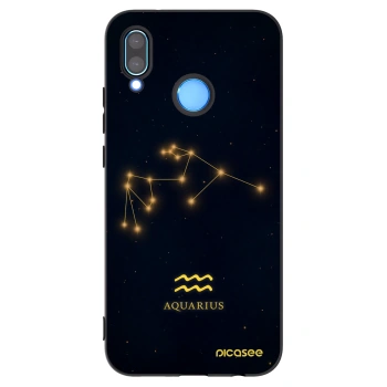 Picasee silikonowe czarne etui na Huawei P20 Lite - AQUARIUS