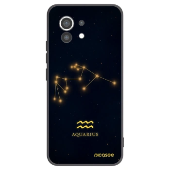 Picasee silikonowe czarne etui na Xiaomi Mi 11 - AQUARIUS