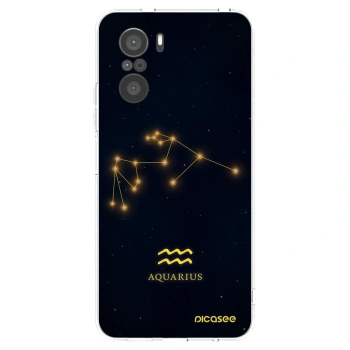 Picasee silikonowe przeźroczyste etui na Xiaomi Poco F3 - AQUARIUS