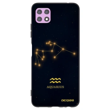 Picasee silikonowe czarne etui na Samsung Galaxy A22 A226B 5G - AQUARIUS