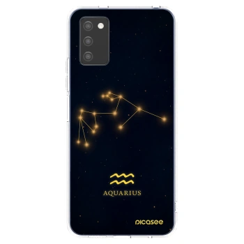 Picasee silikonowe przeźroczyste etui na Samsung Galaxy A02s A025G - AQUARIUS