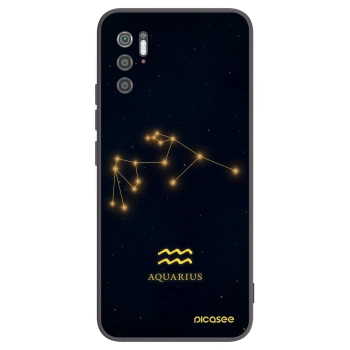 Picasee silikonowe czarne etui na Xiaomi Poco M3 Pro 5G - AQUARIUS