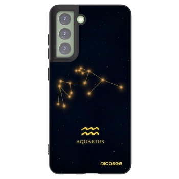 Picasee silikonowe czarne etui na Samsung Galaxy S21 FE 5G - AQUARIUS