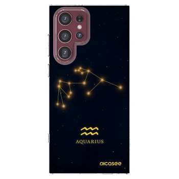 Picasee silikonowe przeźroczyste etui na Samsung Galaxy S22 Ultra 5G - AQUARIUS