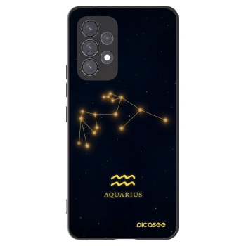 Picasee silikonowe czarne etui na Samsung Galaxy A53 5G A536 - AQUARIUS