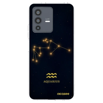 Picasee silikonowe przeźroczyste etui na Vivo V23 5G - AQUARIUS