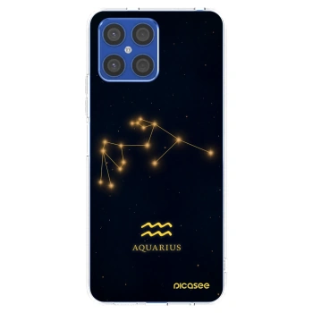 Picasee silikonowe przeźroczyste etui na Honor X8 4G - AQUARIUS