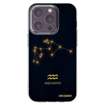 Picasee silikonowe przeźroczyste etui na Apple iPhone 14 Pro - AQUARIUS