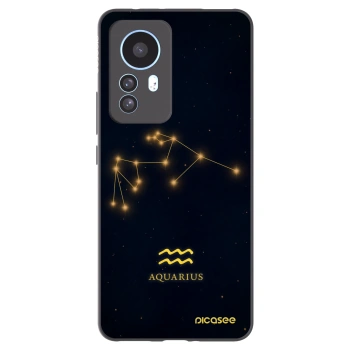 Picasee silikonowe czarne etui na Xiaomi 12T Pro - AQUARIUS