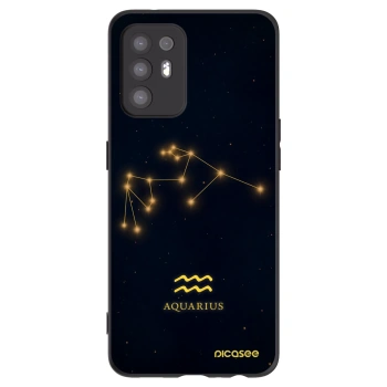Picasee silikonowe czarne etui na OPPO A94 5G - AQUARIUS