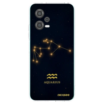 Picasee silikonowe przeźroczyste etui na Xiaomi Poco X5 - AQUARIUS