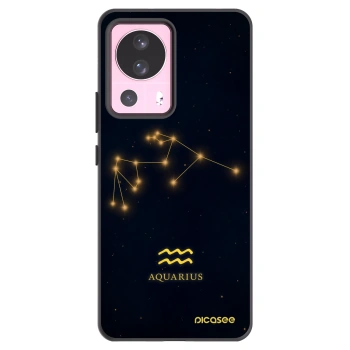 Picasee silikonowe czarne etui na Xiaomi 13 Lite - AQUARIUS