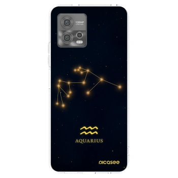 Picasee silikonowe przeźroczyste etui na Motorola Moto G72 - AQUARIUS