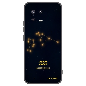 Picasee silikonowe czarne etui na Xiaomi 13 Pro - AQUARIUS