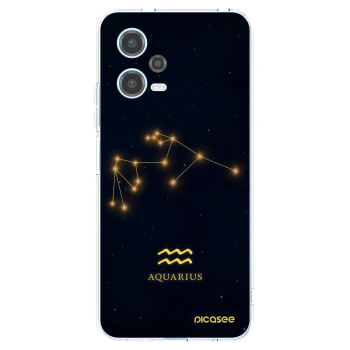 Picasee silikonowe przeźroczyste etui na Xiaomi Redmi Note 12 5G - AQUARIUS
