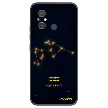 Picasee silikonowe czarne etui na Xiaomi Redmi 12C - AQUARIUS