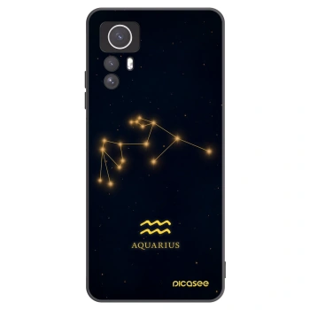 Picasee silikonowe czarne etui na Xiaomi Redmi Note 12S - AQUARIUS