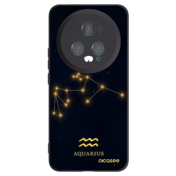 Picasee silikonowe czarne etui na Honor Magic5 Pro - AQUARIUS