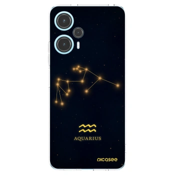 Picasee silikonowe przeźroczyste etui na Xiaomi Poco F5 - AQUARIUS