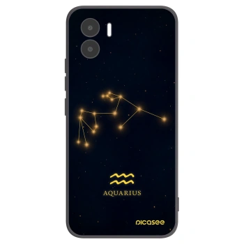 Picasee silikonowe czarne etui na Xiaomi Redmi A2 - AQUARIUS