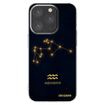 Picasee silikonowe przeźroczyste etui na Apple iPhone 15 Pro - AQUARIUS