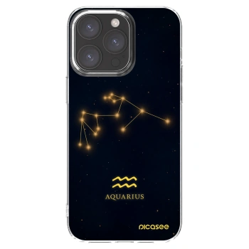 Picasee silikonowe przeźroczyste etui na Apple iPhone 15 Pro Max - AQUARIUS