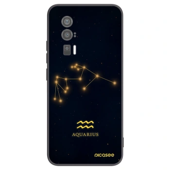 Picasee silikonowe czarne etui na Xiaomi Poco F5 Pro 5G - AQUARIUS