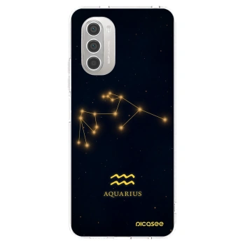 Picasee silikonowe przeźroczyste etui na Motorola Moto G51 - AQUARIUS