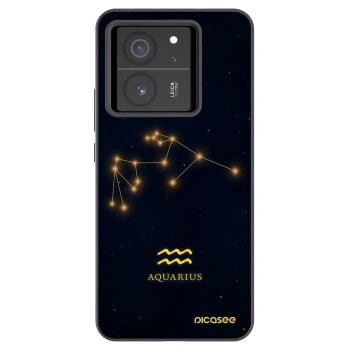Picasee silikonowe czarne etui na Xiaomi 13T - AQUARIUS
