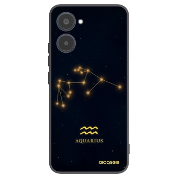 Picasee silikonowe czarne etui na Realme 10 4G - AQUARIUS