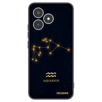 Picasee silikonowe czarne etui na Realme C53 - AQUARIUS