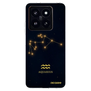 Picasee silikonowe przeźroczyste etui na Xiaomi 14 Pro - AQUARIUS