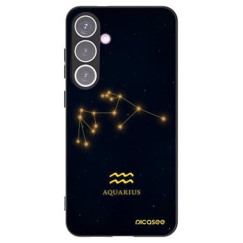 Picasee silikonowe czarne etui na Samsung Galaxy S24+ S926B 5G - AQUARIUS