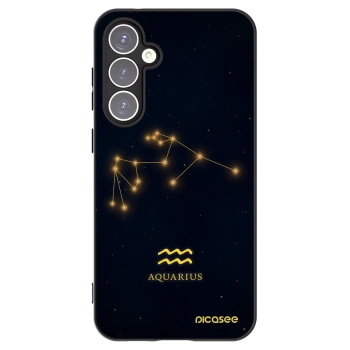 Picasee silikonowe czarne etui na Samsung Galaxy S23 FE S711B - AQUARIUS