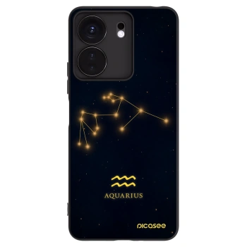 Picasee silikonowe czarne etui na Xiaomi Redmi 13C 4G - AQUARIUS