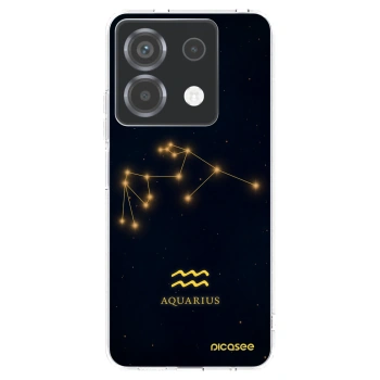 Picasee silikonowe przeźroczyste etui na Xiaomi Poco X6 - AQUARIUS
