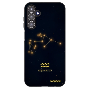 Picasee silikonowe czarne etui na Samsung Galaxy A15 A156B 5G - AQUARIUS