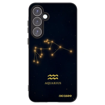 Picasee silikonowe czarne etui na Samsung Galaxy A55 5G A556B - AQUARIUS
