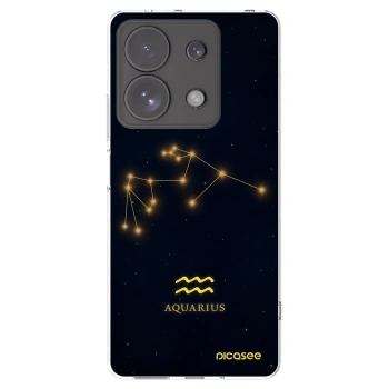 Picasee silikonowe przeźroczyste etui na Xiaomi Redmi Note 13 Pro 4G - AQUARIUS
