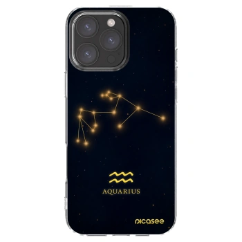Picasee silikonowe przeźroczyste etui na Apple iPhone 16 Pro Max - AQUARIUS